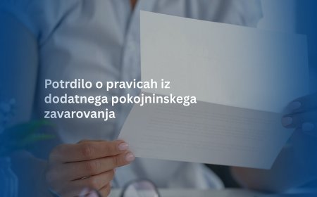Potrdilo o pravicah iz dodatnega pokojninskega zavarovanja za leto 2025