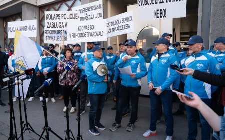 Uspešno izveden protest Policijskega sindikata Slovenije!